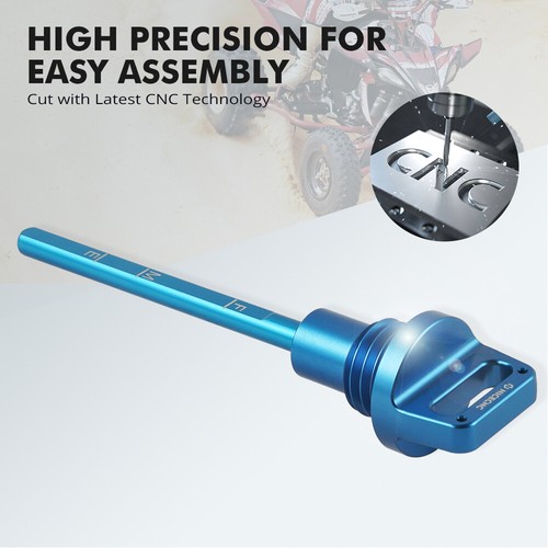 NICECNC Ölmessstab Füllstandskontrolle Für Yamaha YFZ450R / RSE 2009-2023 Blau - Bild 4 von 7