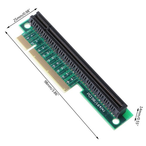 PCI- for Express 8X to 16X Riser Card 90-Degree Adapter Card PCI-E 8X Extender - Afbeelding 8 van 8