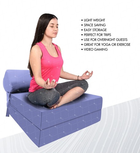 Single Portable Fold Out Z Bed Sofa Guest Futon Chair Foam Folding Guest Sofa - Picture 86 of 100