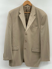 Chaps Ralph Lauren Blazer Sport Coat Men Size 44R Tan Beige Suit Jacket