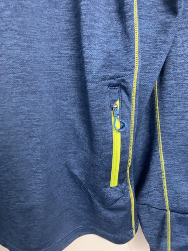 Salomon Men's Long Sleeve Top Size Large Blue Running ActiveDry Thumb Hole Sport - Picture 11 of 13
