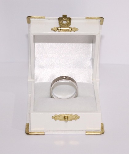Authentic Cartier Love Band Ring in 18k 5.5mm White Gold Size 58 - Picture 8 of 9