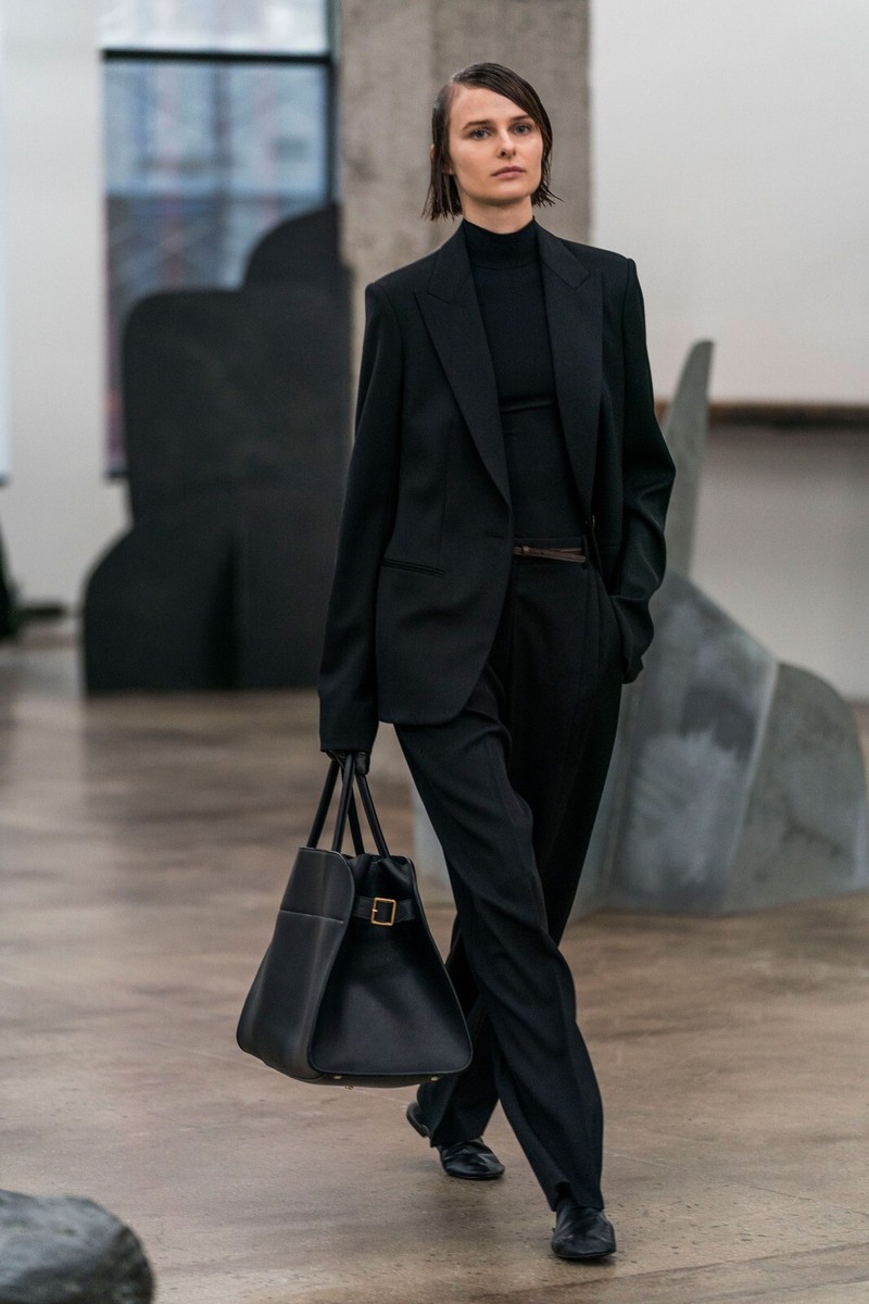 THE ROWジャケット　ブラック The Row Fall 2018 Black Tailored One Button Blazer Jacket 12