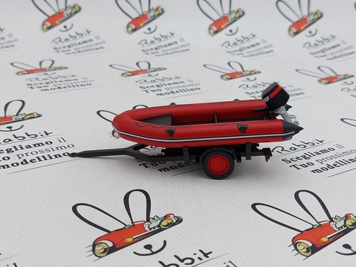 DIE CAST "Accesorios Remolque Barco Blanco" (803) Vehículos De Zapadores 1/43