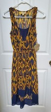 Princess Vera Wang Patterned Sleeveless Dress Size Xs