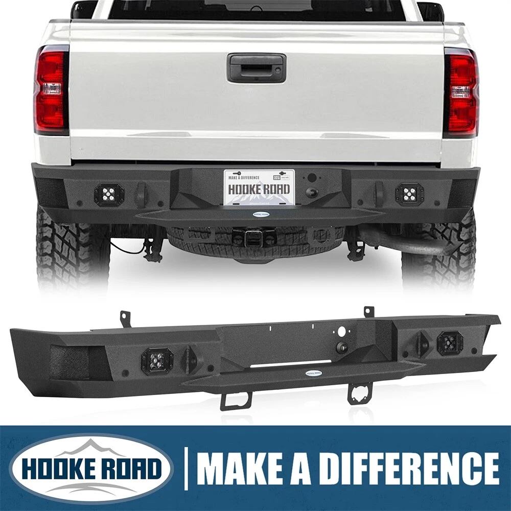 Rear Driver Side Bumper Trim For 2014-2018 Chevy Silverado 1500 - Primed, Direct Fit