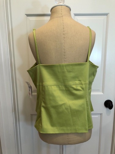 MARSH LANDING ~ Women's Cotton Adjustable Top - GREEN (XL) NWT ~~ FINAL SALE - Picture 2 of 6
