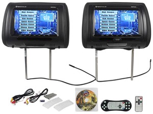 New-Rockville-RDP931-BK-9-Black-Car-DVD-USB-HDMI-Headrest-Monitors-Video-Games