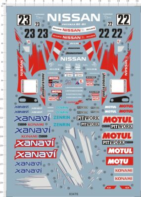 トライエイジ 1/24 Scale Nissan Skyline Xanavi GT-R R34 Special Edition