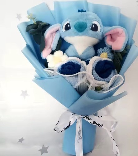 Lilo & Stitch Blumenstrauß großes Weihnachtsgeschenk PVC Rose  - Bild 1 von 2