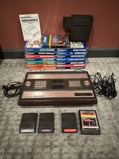 Mattel Intellivision With Intellivoice + 19 Games Boxes, Cords - TESTED Works