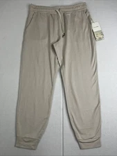 Vuori Performance Jogger Stretch Elastic Waist Pocket Ecru Sz.S VW303 24"
