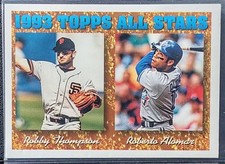 1994 Topps Robby Thompson Roberto Alomar HOF '93 All Stars #385 SF Toronto (mc)