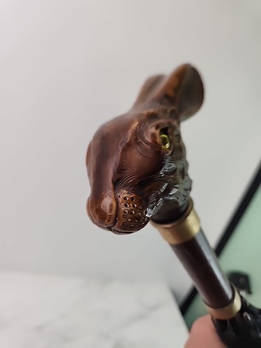 Rare Vintage Comoy's Of London Umbrella Rabbit Head Spring Loaded Italy Made - Picture 8 of 9