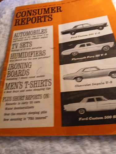 Consumer Reports Magazine January 1965 Big Three V-8s No Label Good Condition - Picture 6 of 6