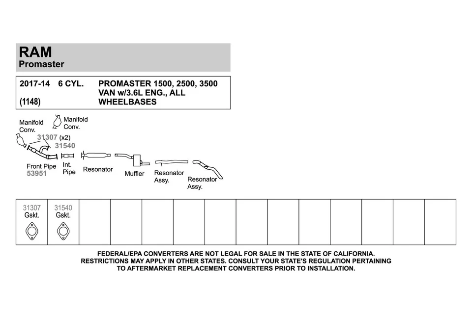For Nissan Altima 94-18 Exhaust Manifold Flange Gasket Metal Mesh & Thermal Foto 3 de 4