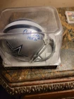 BOB LILLY IP SIGNED AUTOGRAPHED DALLAS COWBOYS MINI HELMET WITH "#74 & HOF"