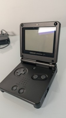 2002 Nintendo Game Boy Advance SP AGS Black Console w/ Charger