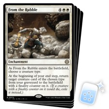 FROM THE RUBBLE X4 The Lost Caverns Of Ixalan: Commander Magic MTG MINT CARD