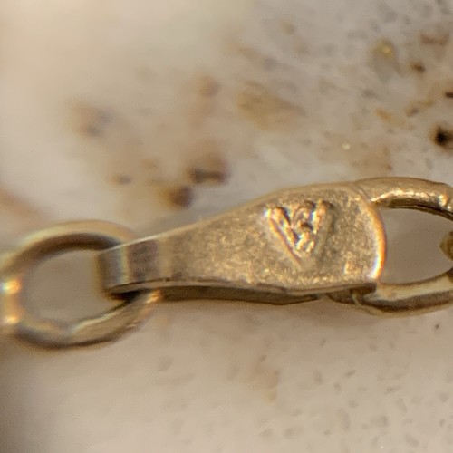 "Pulsera tobillera oro amarillo 14K 9,5"" cadena tobillera joyería fina 14kt" - Imagen 6 de 8
