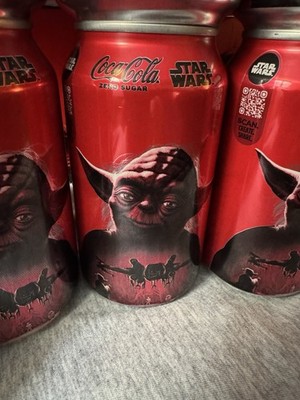 COCA COLA Lot of 12 ALL YODA Coke Zero Cans STAR WARS