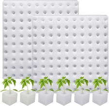 XIDAJIE 200 Pcs Hydroponic Sponges Planting Gardening Tool Soilless White 0.07 per gallon