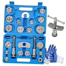 24pcs Brake Caliper Tool, Heavy Duty Disc Brake Caliper Tool Set, Wind Blue