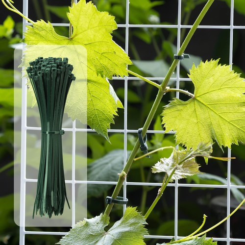 Garden Green Cable Zip Ties Heavy Duty Assorted Sizes, 1000 PCS Self-Locking ... - Picture 5 of 5