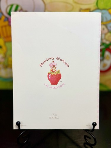 Rare Vintage Strawberry Shortcake Pop Up Card 1980s Carlton CANADA - Picture 4 of 16