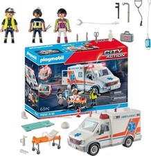 Playmobil City Life 71232 Krankenwagen/Rettungswagen mit Licht & Sound Ambulance