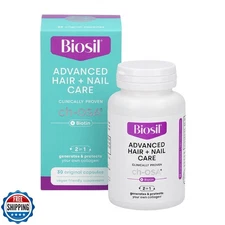 Biosil Advanced Hair + Nail Care - 30 Capsules - Grow, Strengthen and Thicken