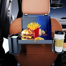 Car Back Seat Tray Table Foldable  Stable Backseat Food and Work Desk for