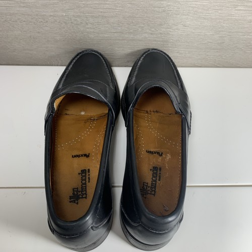 allen edmonds Paxton Penny Loafers Shoes Black Leather Sz 7.5D - Picture 8 of 11