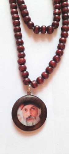 Osho Mala in legno di Pune per te o per la persona amata nuova, molto rara - Foto 2 di 3