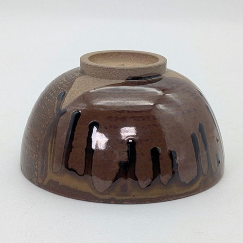 Takatori Ware Tea Bowl by Aokiyama Onimaru Kakewake Chawan with Box - Picture 7 of 20
