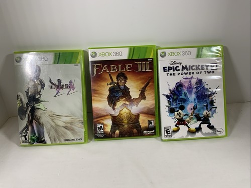 UNGETESTET Konvolut 3 XBOX 360 Spiele. Final Fantasy XIII-2 Fable III Epic Mickey 2 - Bild 2 von 13