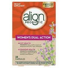 Align Probiotic Supplement Women's Dual Action 28 Capsules Exp 1/2026