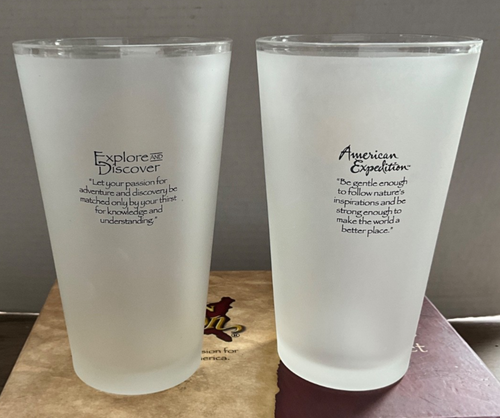 American Expedition Whitetail Deer Wildlife Frosted Pint Glass - Set / Lot of 2 - Picture 4 of 13