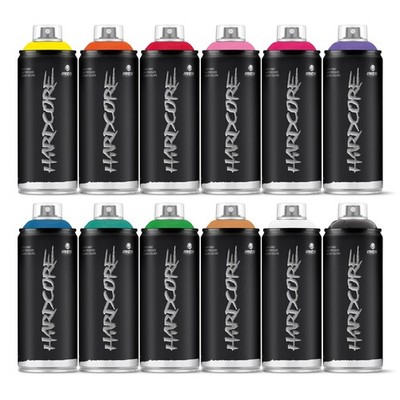MTN Montana Colors Hardcore Sprühfarbe 12er Pack (12 x 400 ml)