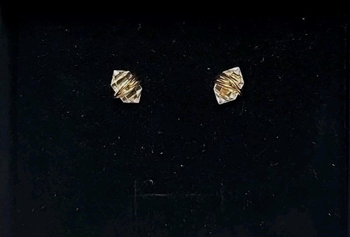Vintage 1/20 14K Gold Filled Earrings Stud Earrings – Elegant & Timeless - 第 2/9 張圖片