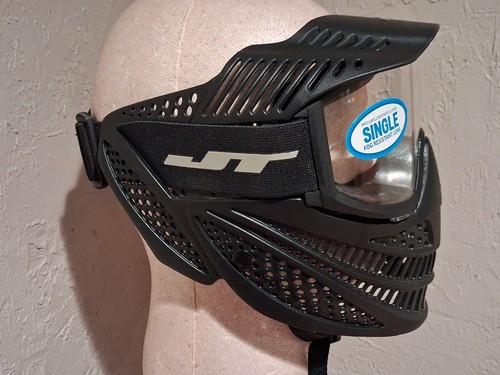 NOS JT Flex Paintball Mask Black w/Visor - Picture 2 of 5