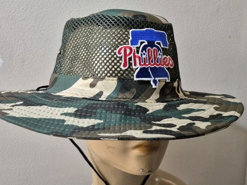 Philadelphia Phillies Liberty Bell Boonie Snap Closure Fishing Hiking Sun Hat - Picture 4 of 18