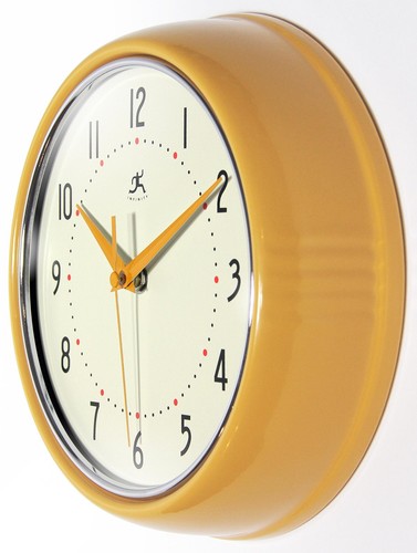 Retro 9 inch Silent Sweep Non-Ticking Mid Century Modern Kitchen Diner Wall C... - Picture 3 of 6