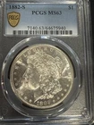 1882 S Morgan Silver Dollar PCGS MS-63
