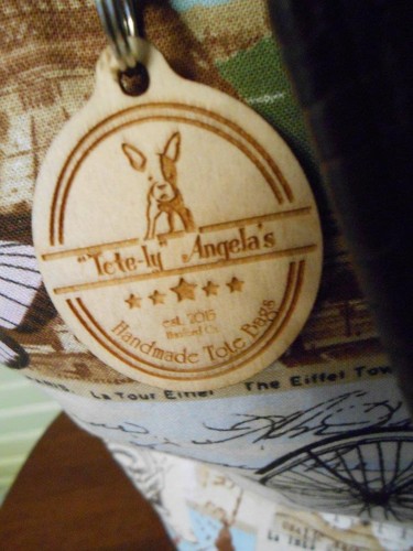Tote-Ly By Angela's XL Overnighter Stoff Reisetasche Handarbeit in USA NEU - Bild 3 von 8
