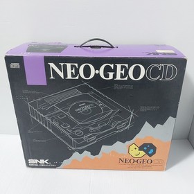 NEO GEO CD Console CD-T01 SNK Japanese console #0208012 with box 4 games Japan