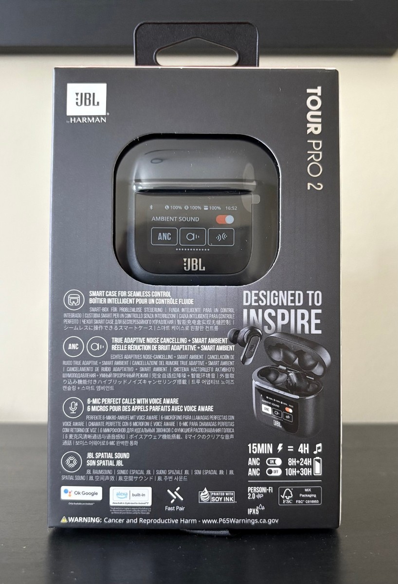 JBL tour pro 2 箱付き 即購入ok JBL TOUR PRO 2 Wireless Earphones Noise Canceling Smart