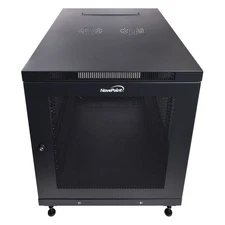 NavePoint Rack Enclosure Server Cabinet, Mid Depth 33 Inch Deep, Perforated