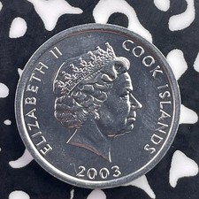 2003 Cook Islands 1 Cent Lot#C5794 Nice!