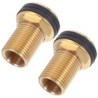  2 Stück Wassertank-Anschlussstück G 1/2“ Außengewinde auf G 3/8“ Innengewinde